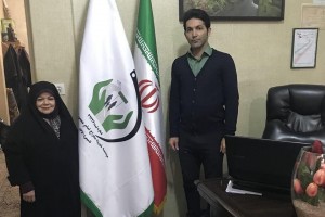 جلسه متین زاده با خانم ابراهیمی مدیر عامل انجمن کوتاه قامتان ایران 